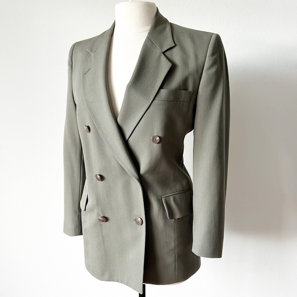 Vintage Wool Ann Freedberg Double Breast Blazer - Picture 14 of 15